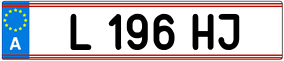 Trailer License Plate